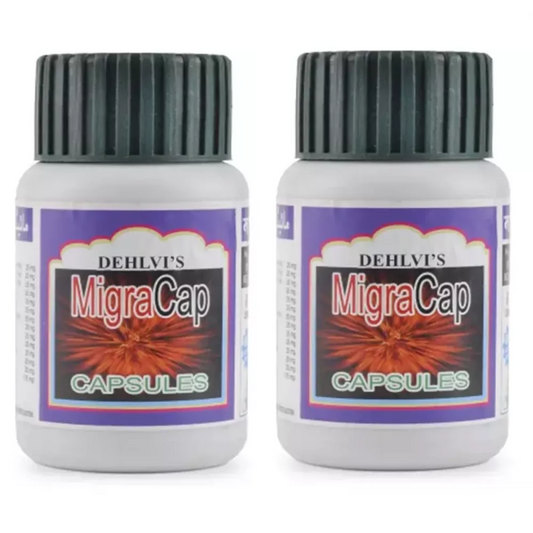 Dehlvi Migra Capsules - 60 Caps (Pack of 2)