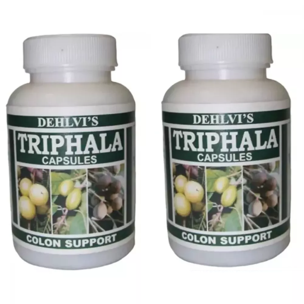 Dehlvi Triphala Capsules - 60 Caps (Pack of 2)