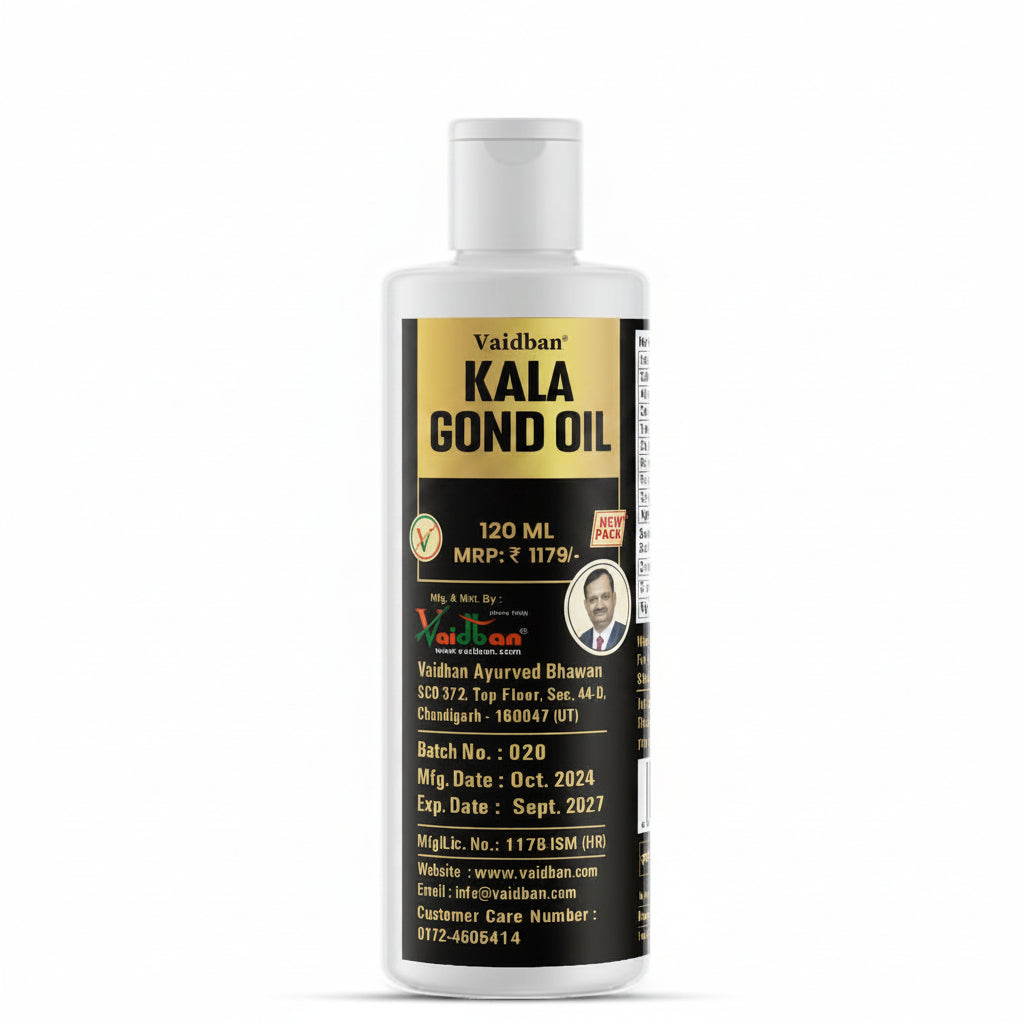 Vaidban Kala Gond Oil - 120 ml