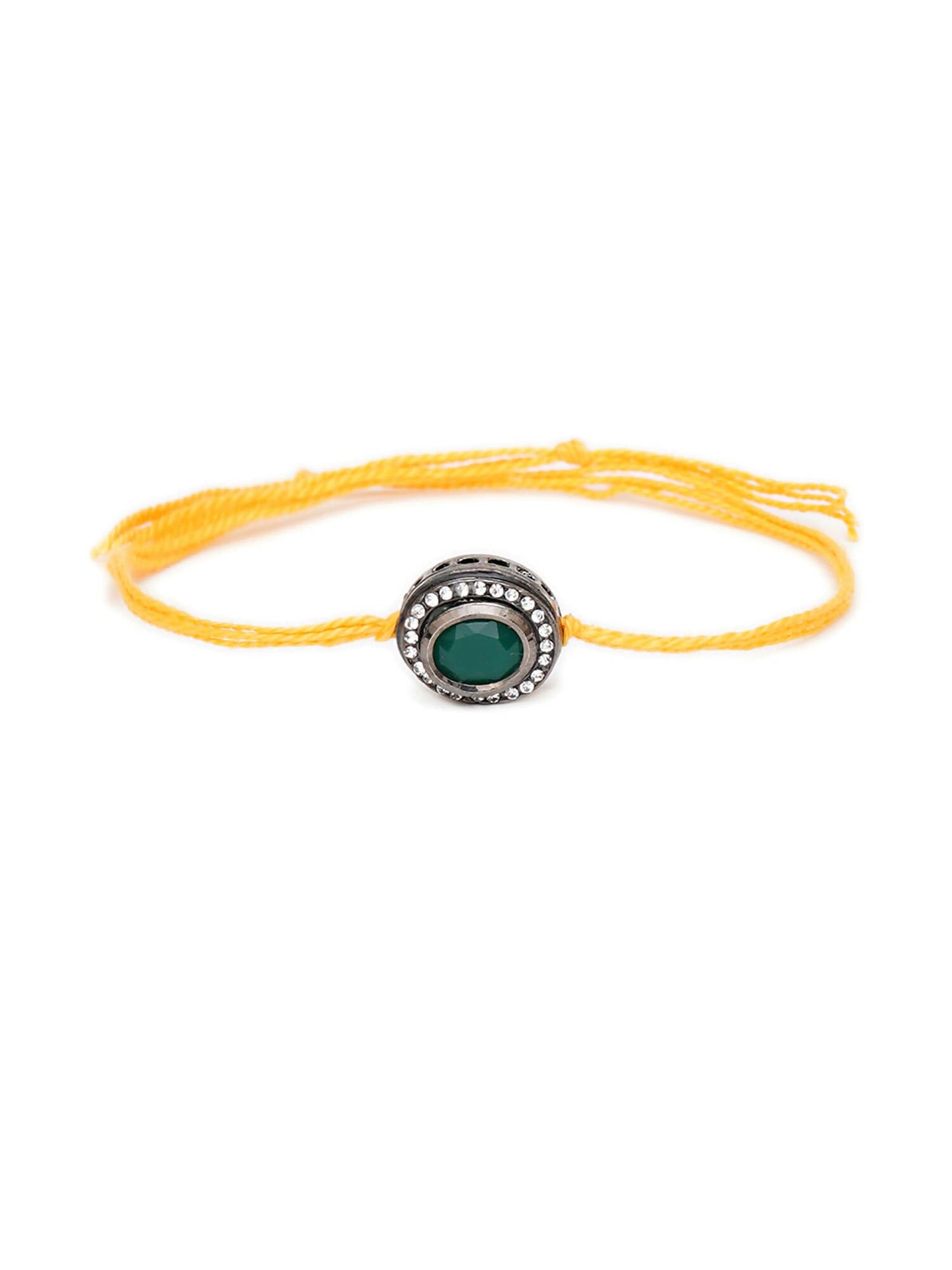 Designer kundan Rakhi - Ruby Raang