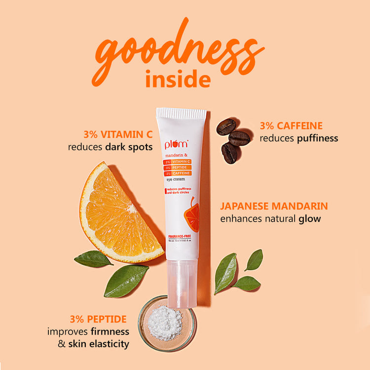 Plum 3% Peptide & 3% Caffeine Under Eye Cream - 15 ML