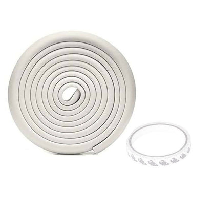 Safe-O-Kid Edge Guard, Baby Proofing Edge 5 Mtr Furniture Edge Bumper Guard, Safety From Head Injury, Edge Guard For Baby/ Toddlers, White
