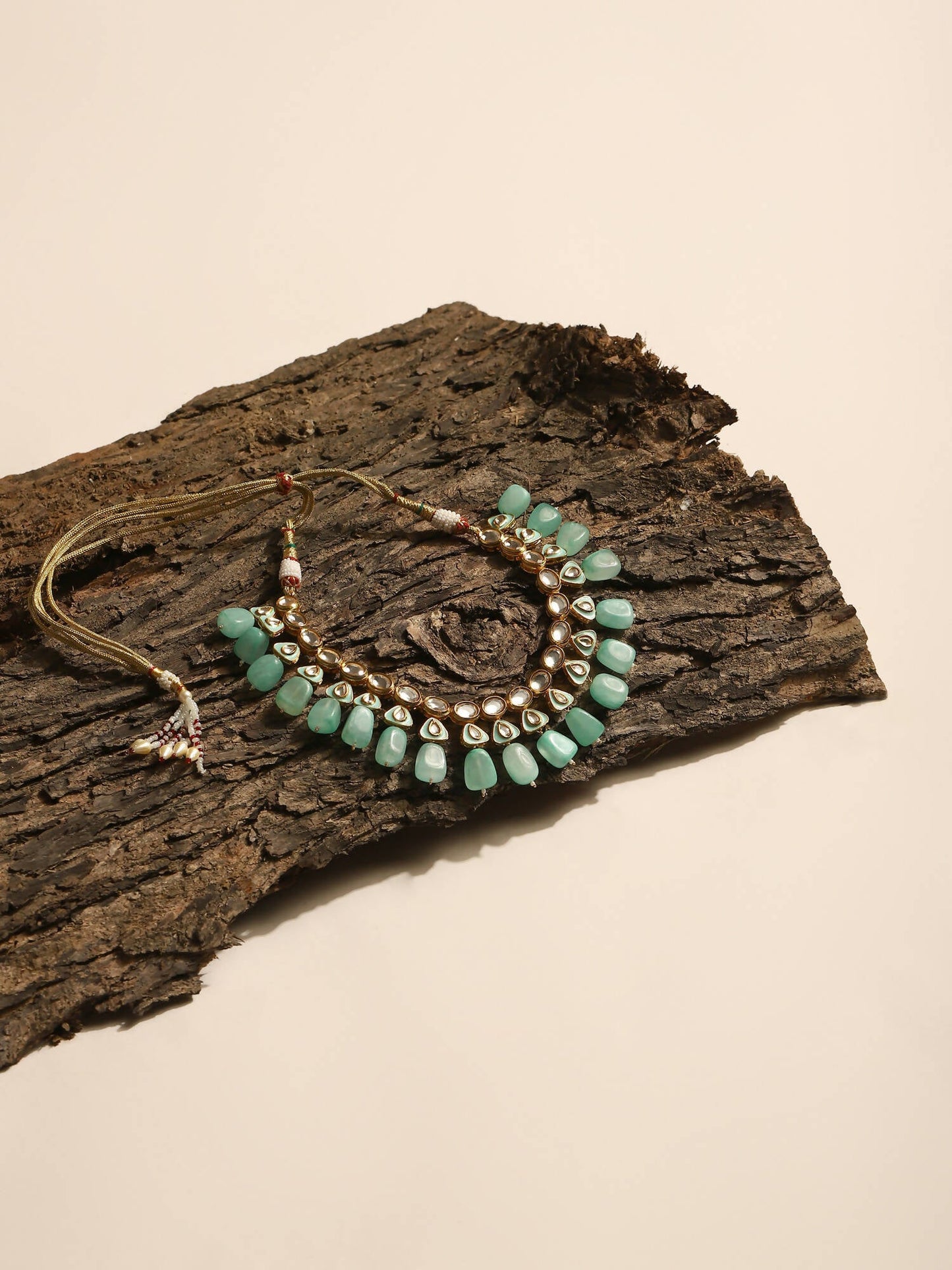 Women's Gold-Polished Necklace - Ruby Raang