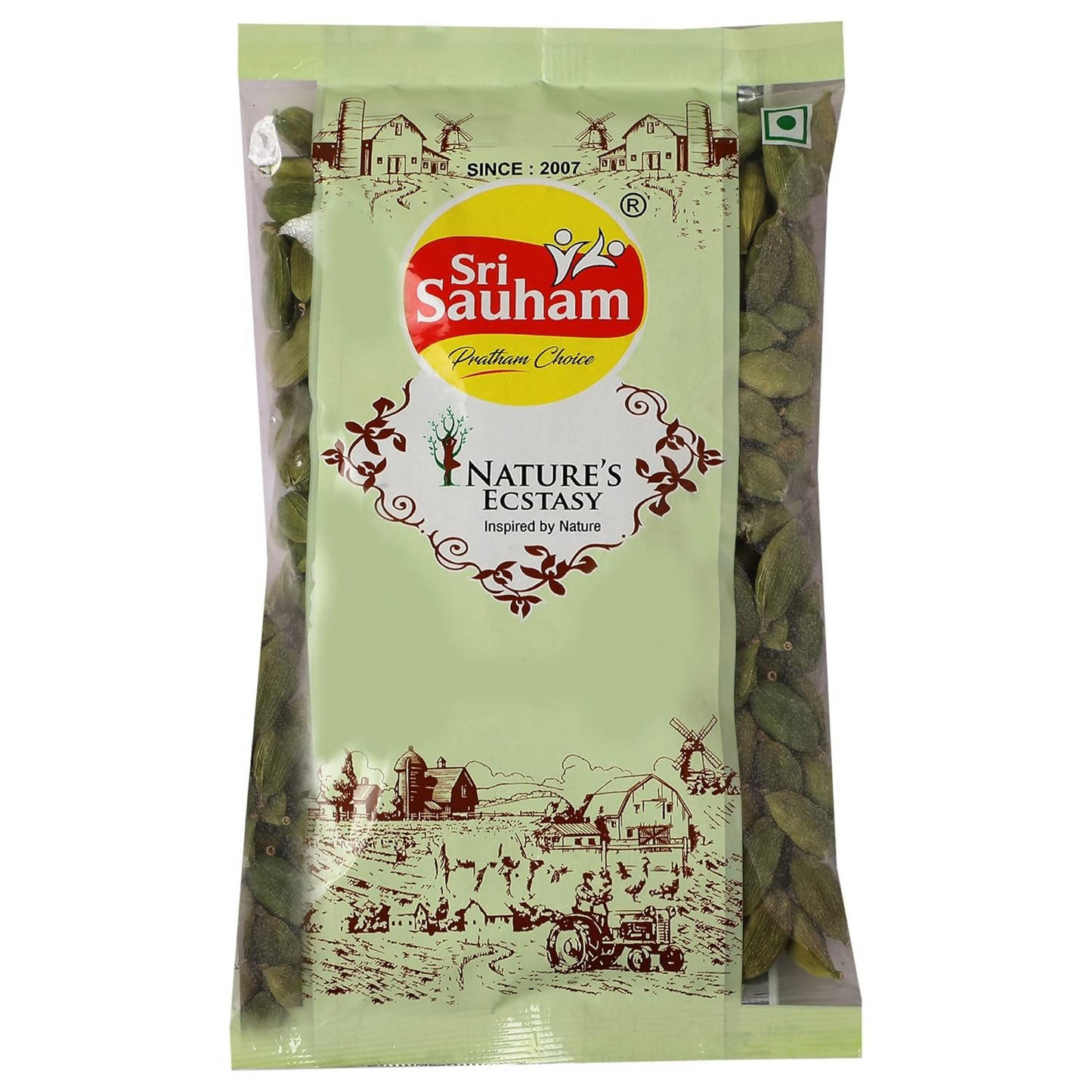Sri Sauham Spices Green Cardamom (Choti Elaichi)