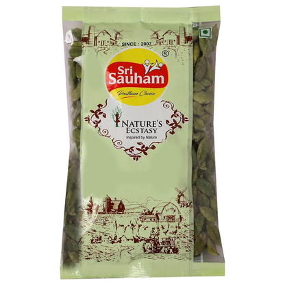 Sri Sauham Spices Green Cardamom (Choti Elaichi)