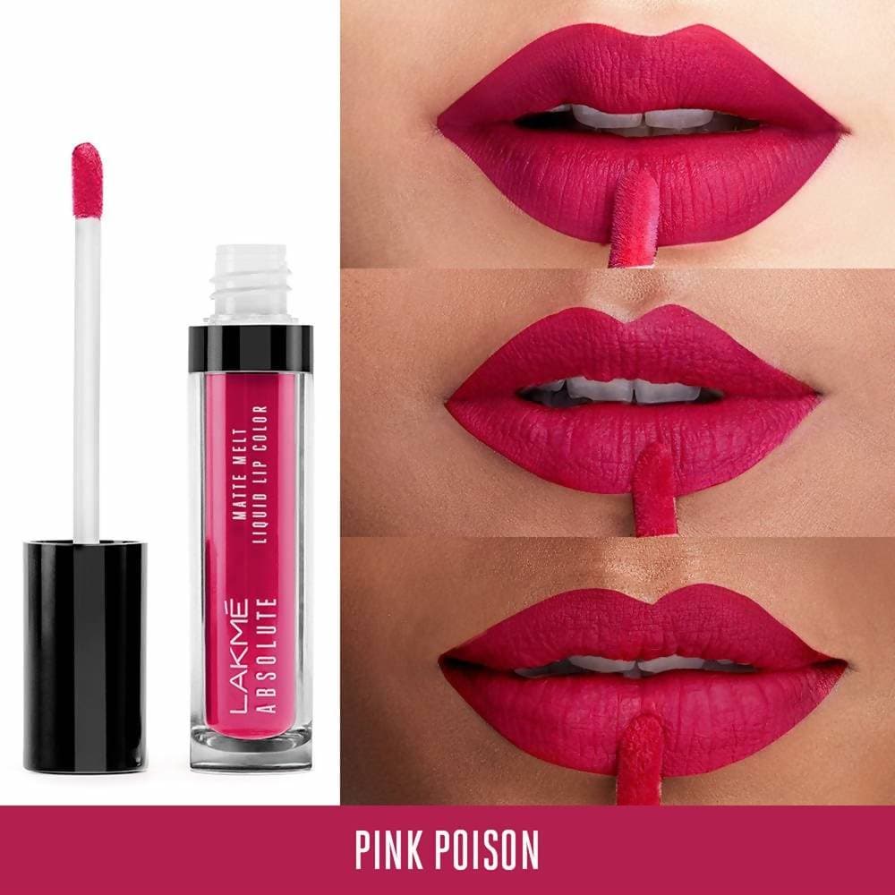 Lakme Absolute Matte Melt Liquid Lip Color Pink Poison - 6 ml