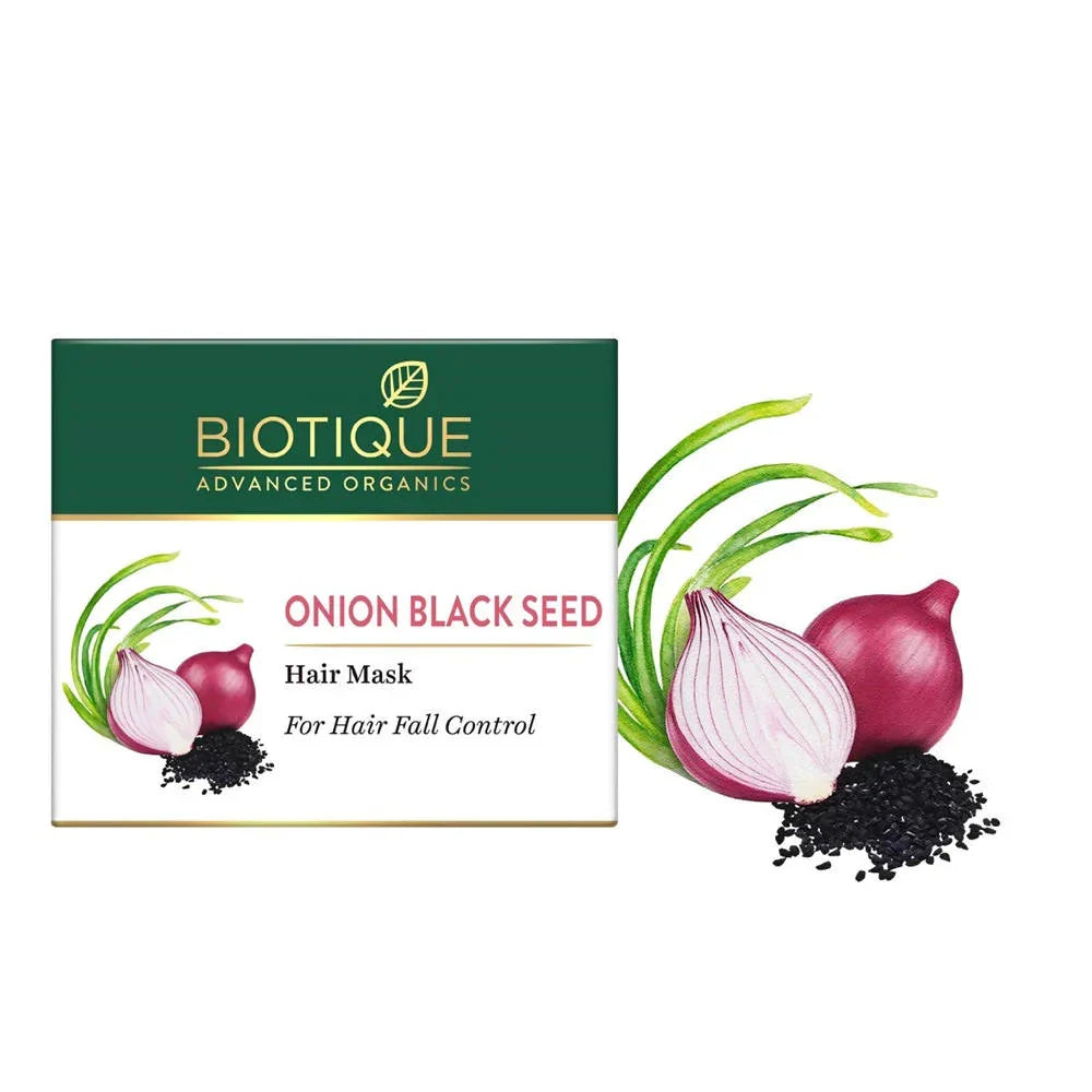 Biotique Advanced Organics Onion Black seed Hair Mask For Hair Fall Control - 175 gms