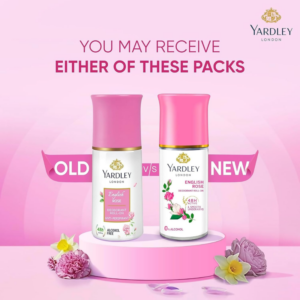 Yardley London English Rose Anti Perspirant Deodorant Roll On for Women