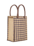 Jute Cottage Diamond Print Big Eyelet Lunch With Bottom Board