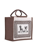 Jute Cottage Warli Print Lunch Zipper