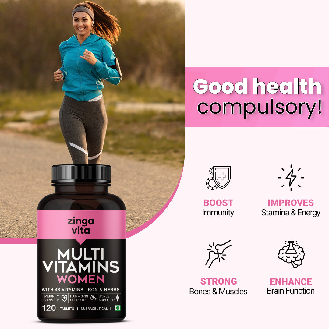 Zingavita Multivitamins Women for Immunity - 120 tabs