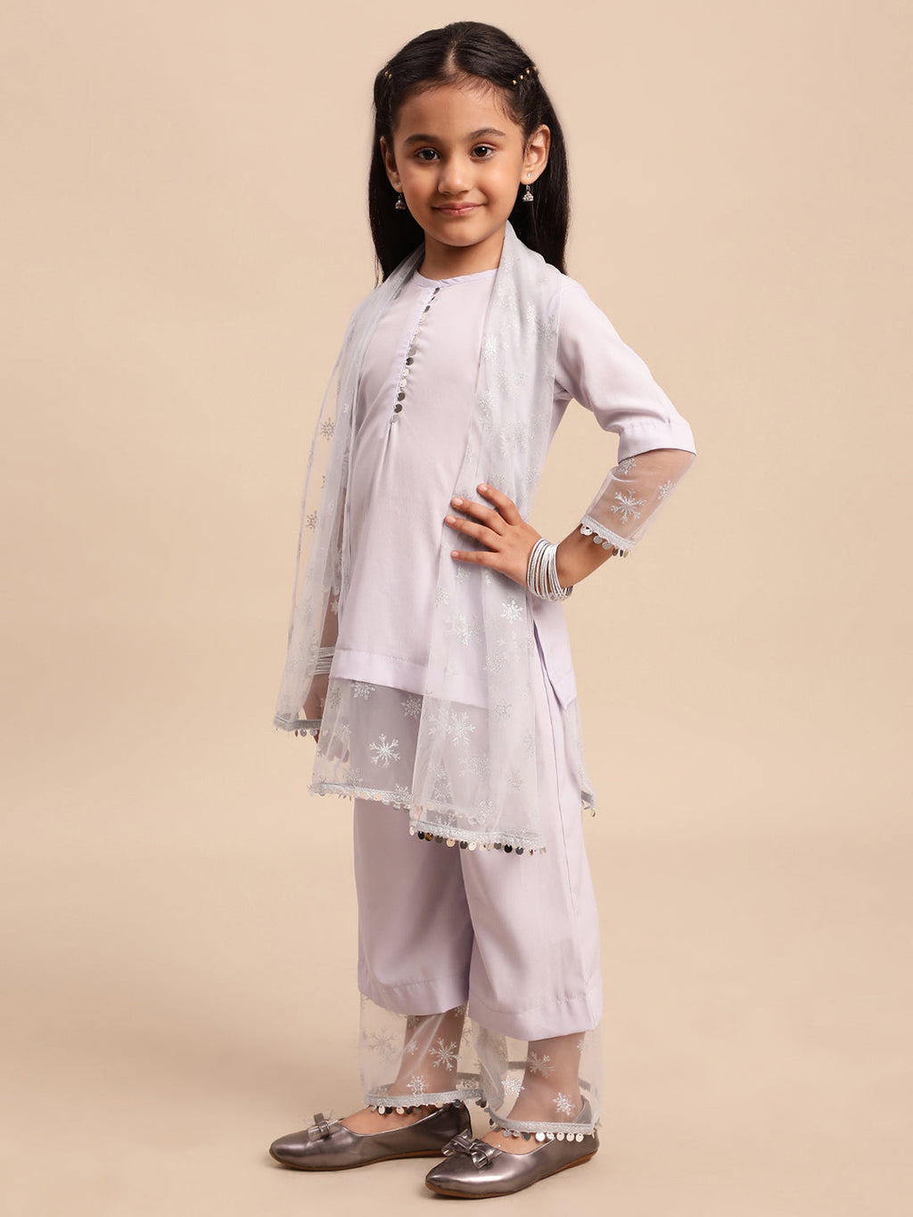Ahalyaa Blue Crepe Straight Kurta Sets