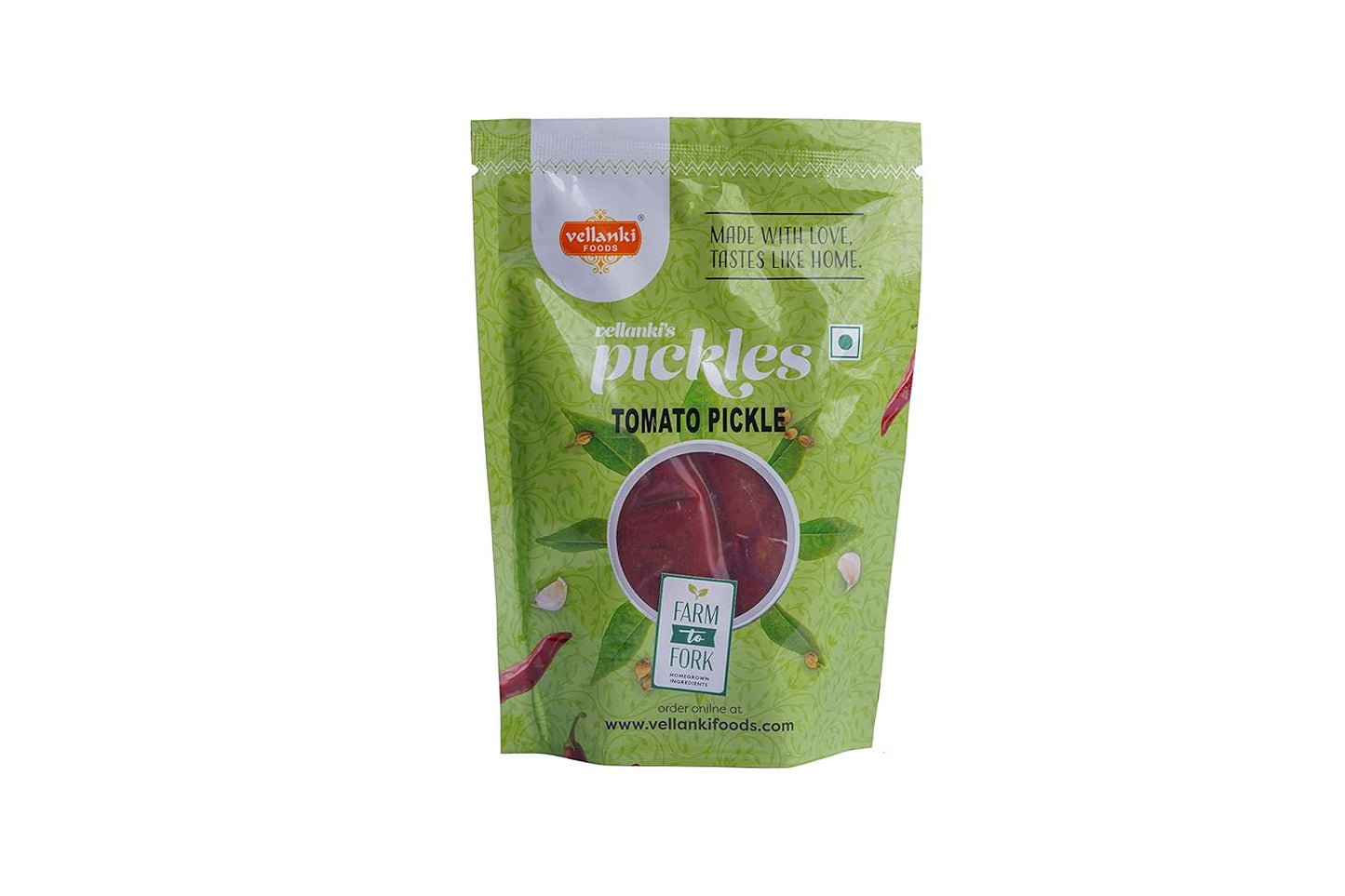 Vellanki Foods Andhra Style Tomato Pickle with Garlic(500Gms)