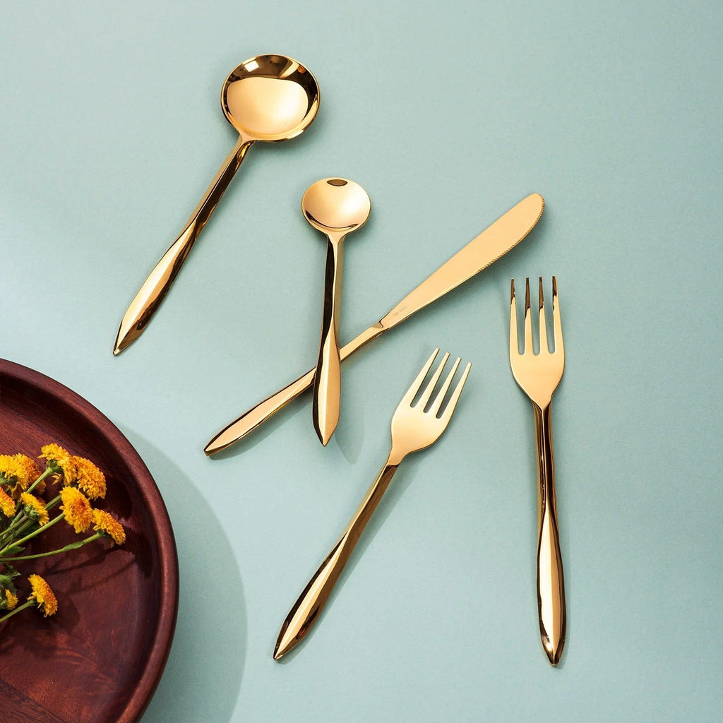 Nestroots Pinnacle Precision Set of 5 Cutlery with Pointed Handles