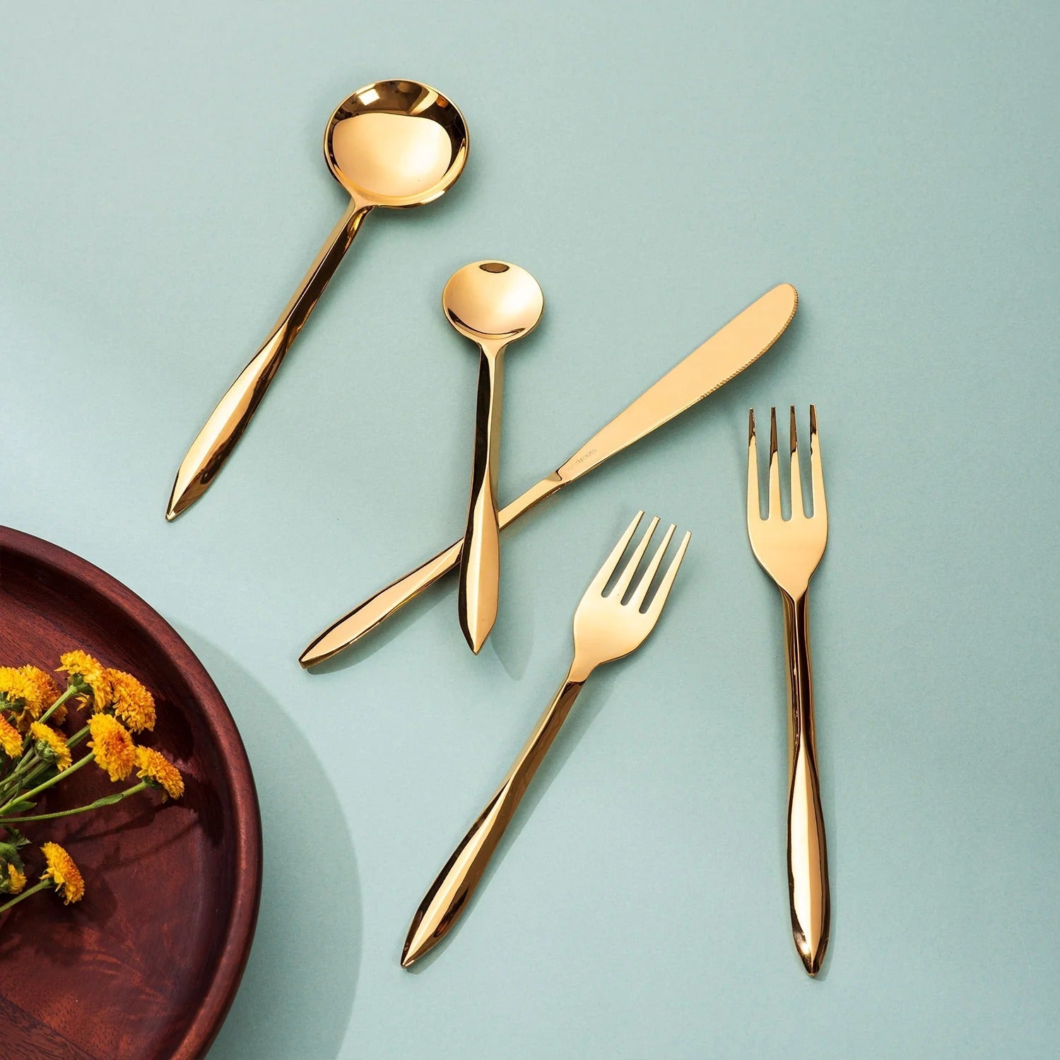 Nestroots Pinnacle Precision Set of 5 Cutlery with Pointed Handles
