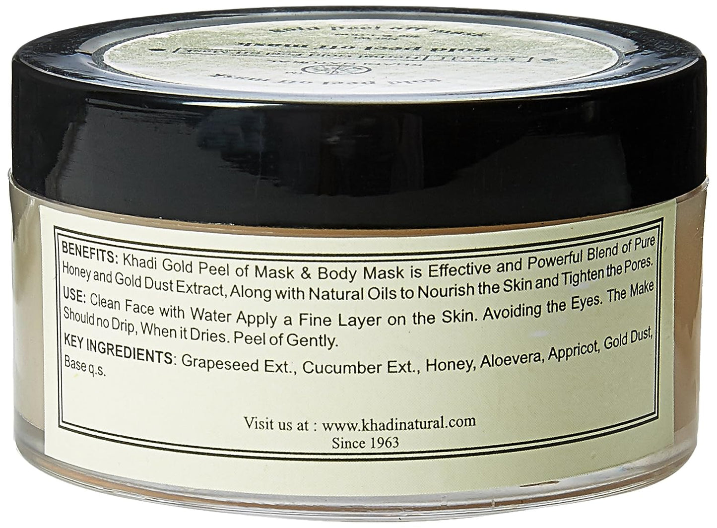 Khadi Natural Ayurvedic Gold Peel Off Mask - 50gm