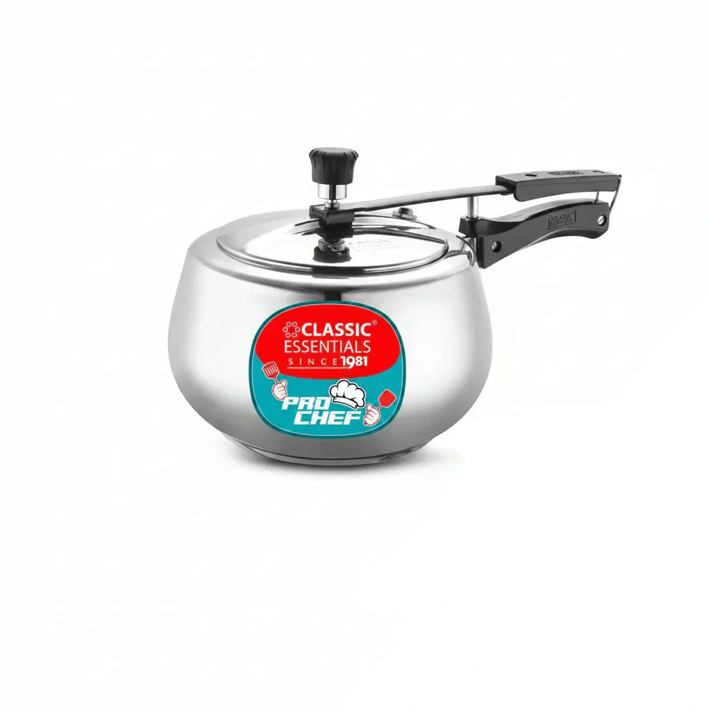 Classic Essentials Pro Chef Concave Stainless Steel Pressure Cooker - 5L