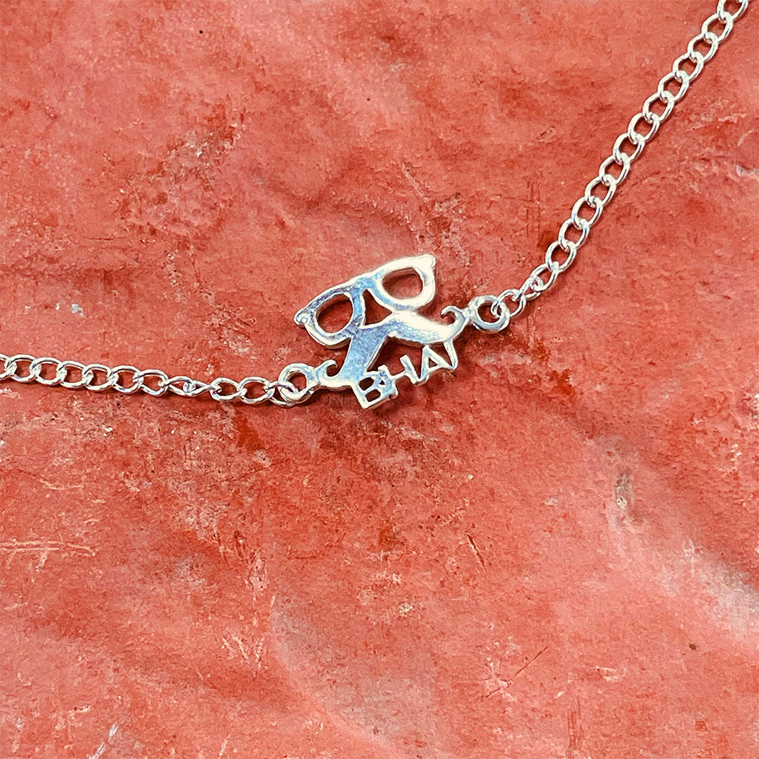 trueBrowns 925 Sterling Silver Chashmish Bhai Silver Chain Rakhi
