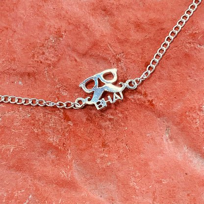 trueBrowns 925 Sterling Silver Chashmish Bhai Silver Chain Rakhi