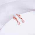 Rose Gold Wavecrest Earrings