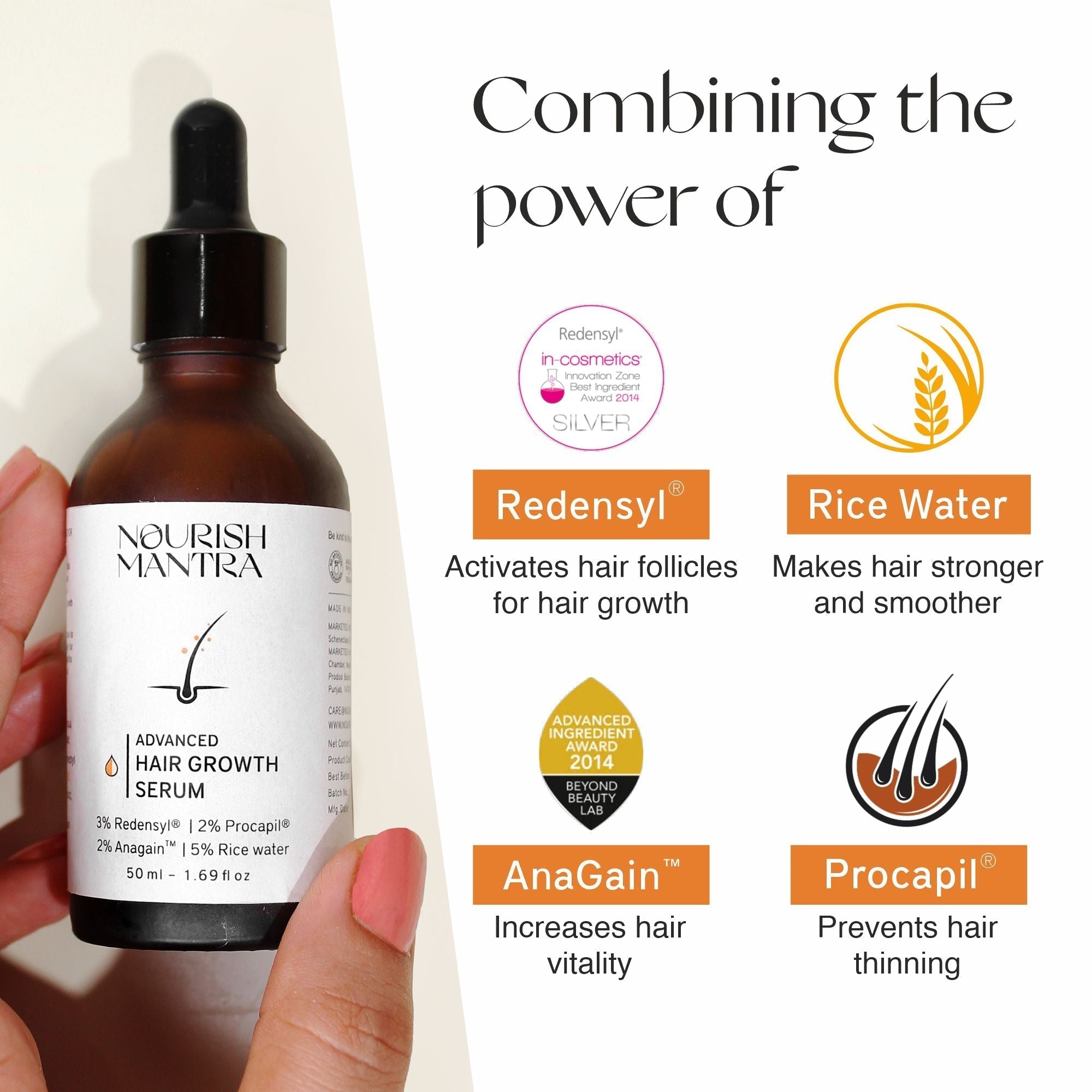 Nourish Mantra Advanced Hair Growth Serum - 50 ml (Pack of 2)