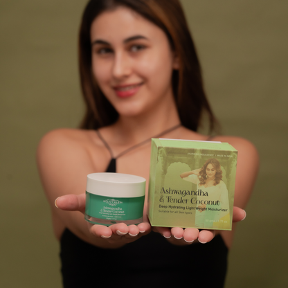 Haappyherbs Ashwagandha & Tender Coconut Deep Hydrating Light Weight Moisturizer