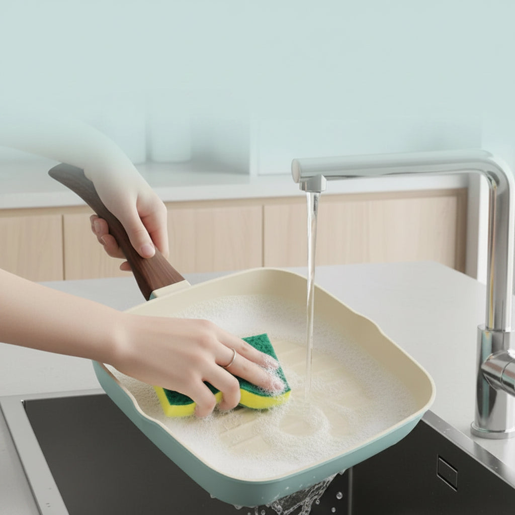 Vinod CeraVit Square Grill Pan Ceramic Non-Stick Induction Friendly