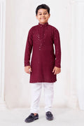Chikankari kids Wear Kurta Pajama Set For Kid's Boys