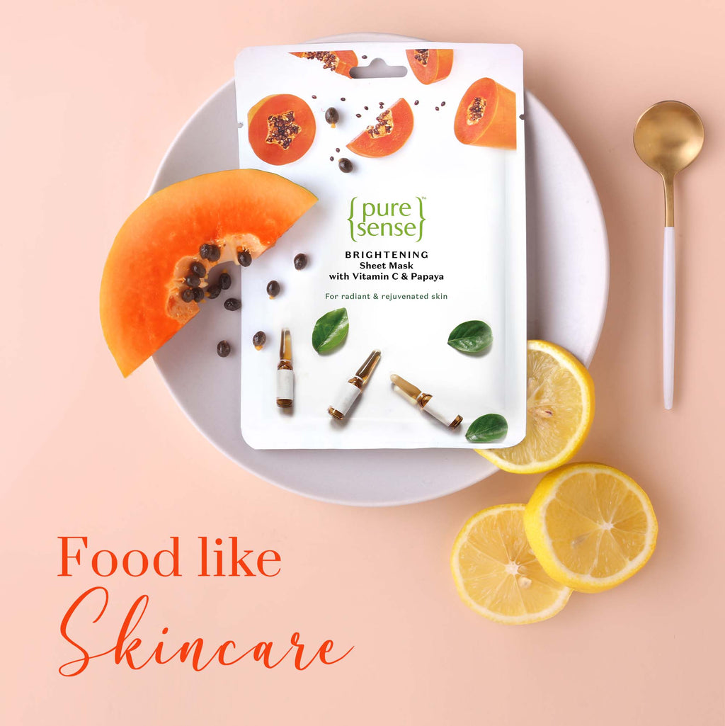 Puresense Brightening Sheet Mask with Vitamin C & Papaya - 15 ml