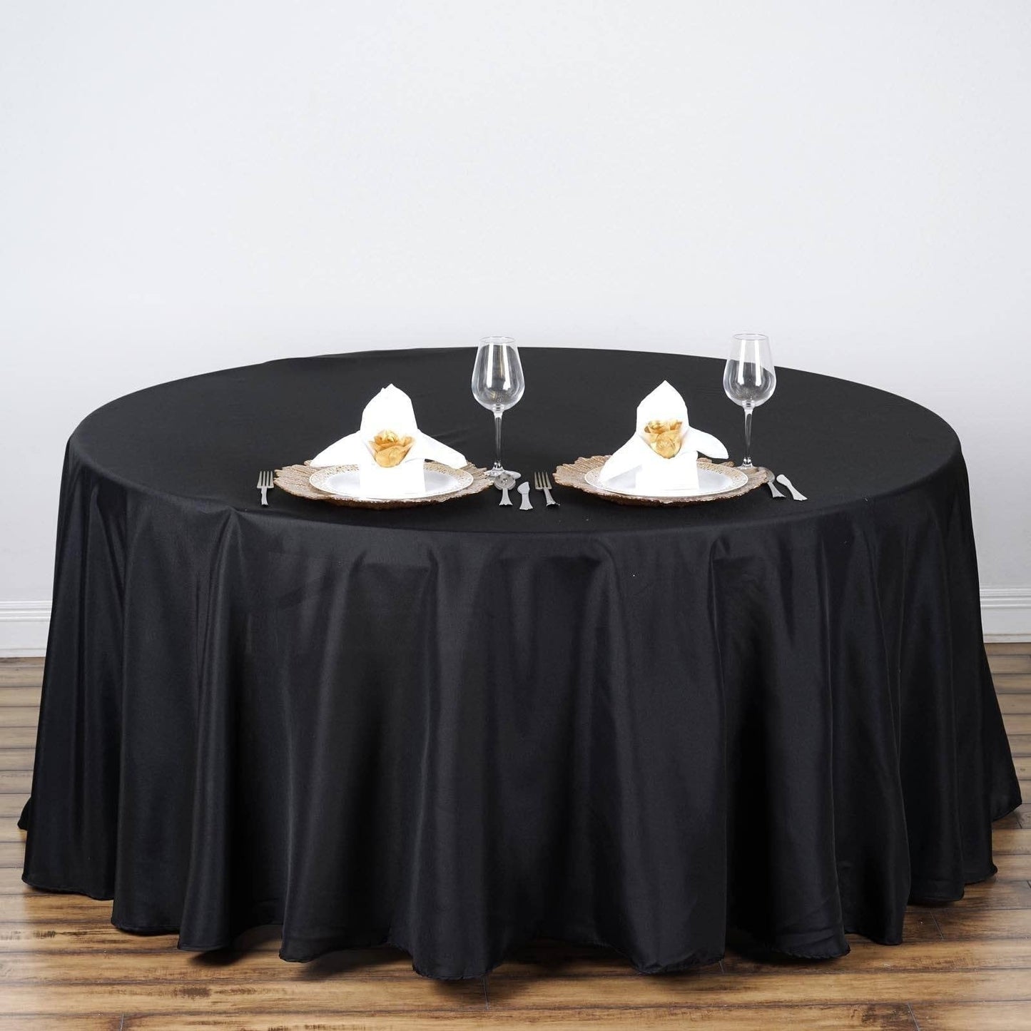 Round Tablecloth Polyester Cotton Table Cover Wedding Party Plain Tableware TC-1
