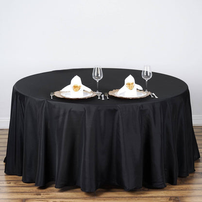 Round Tablecloth Polyester Cotton Table Cover Wedding Party Plain Tableware TC-1