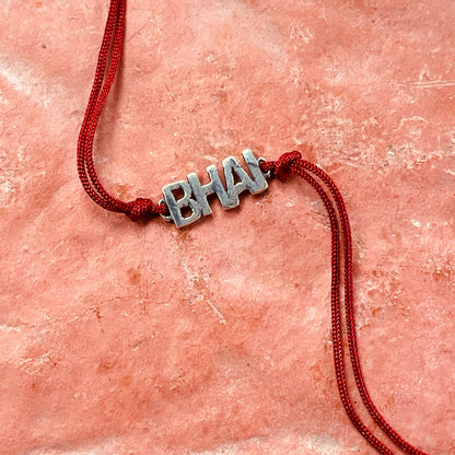 trueBrowns 925 Sterling Silver Bhai Thread Rakhi