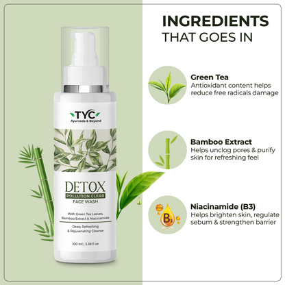 TYC Detox Pollution Clear Facewash