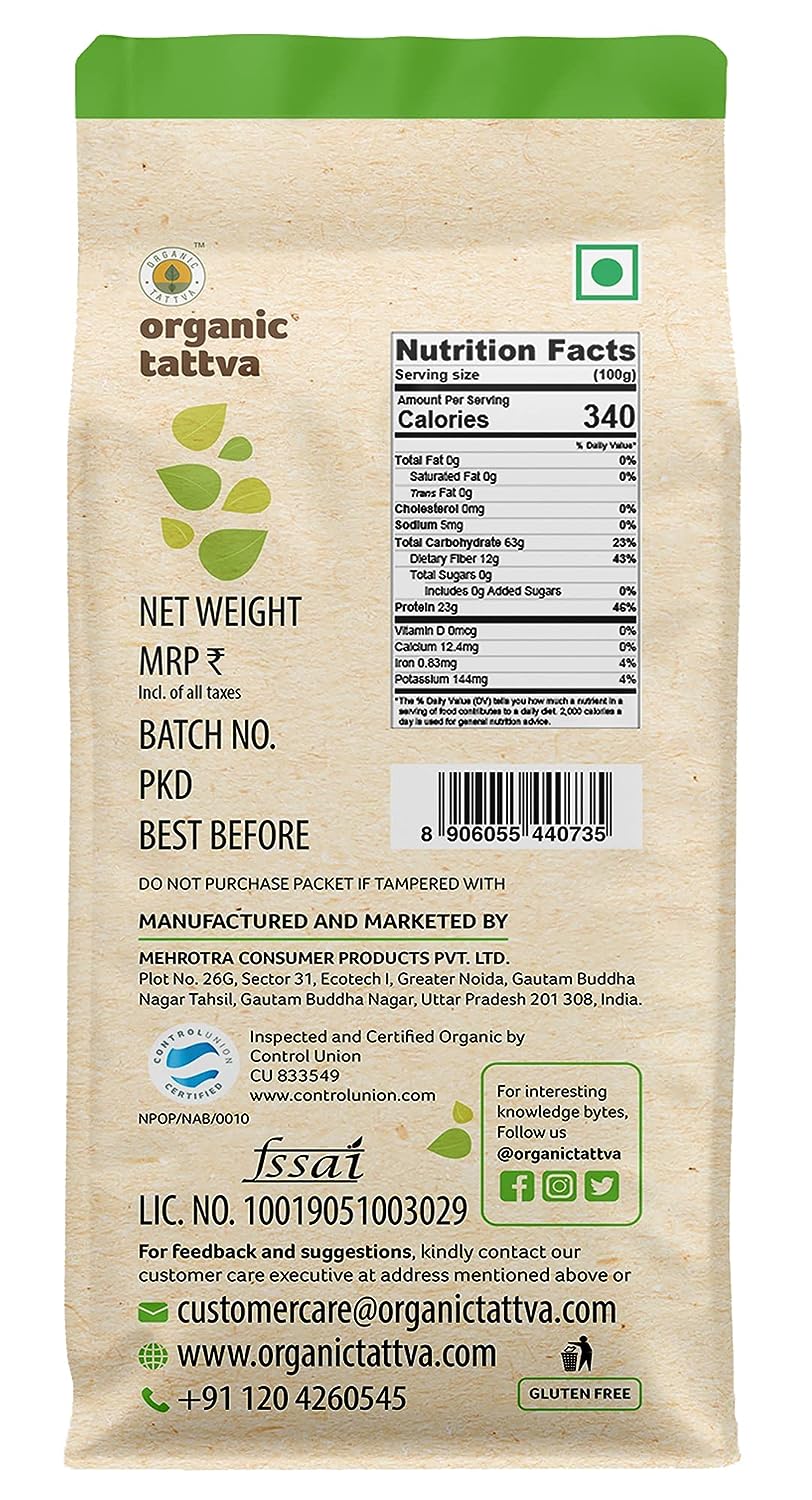 Organic Tattva Organic Moong Dal Whole - 1 kg