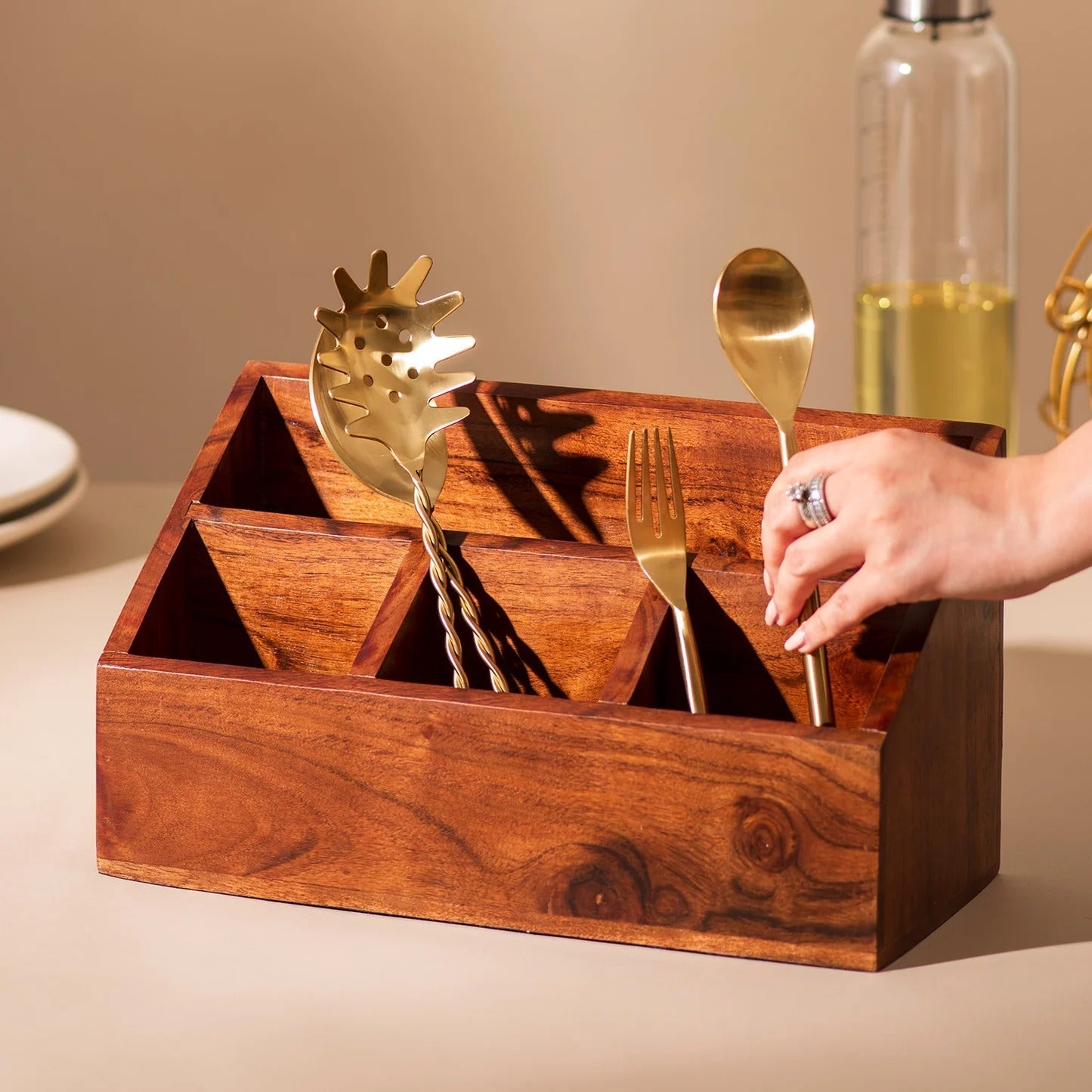Nestroots Chic Emporium Cutlery Organizer
