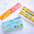 Azafran Organic Block Crayons (16 Colors) - 120 gms