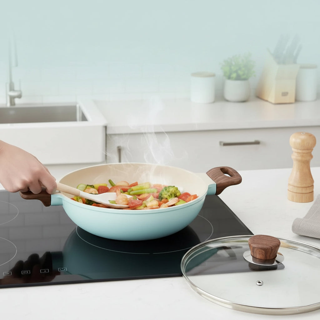 Vinod CeraVit Deep Kadai CeraGreen Ceramic Non-Stick Induction Friendly