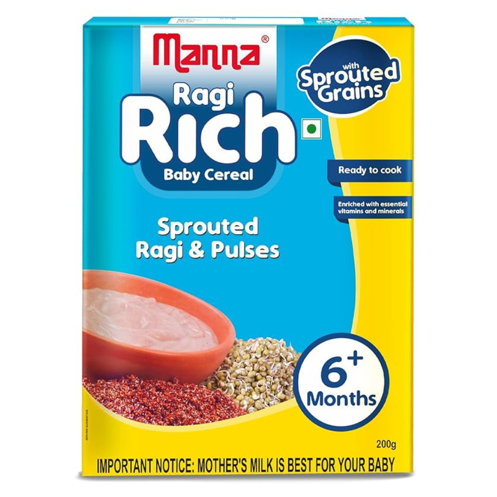Manna Sprouted Ragi Baby Porridge - 200 gms