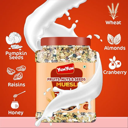 Yum Yum Fruit, Nuts & Seeds Muesli Jar