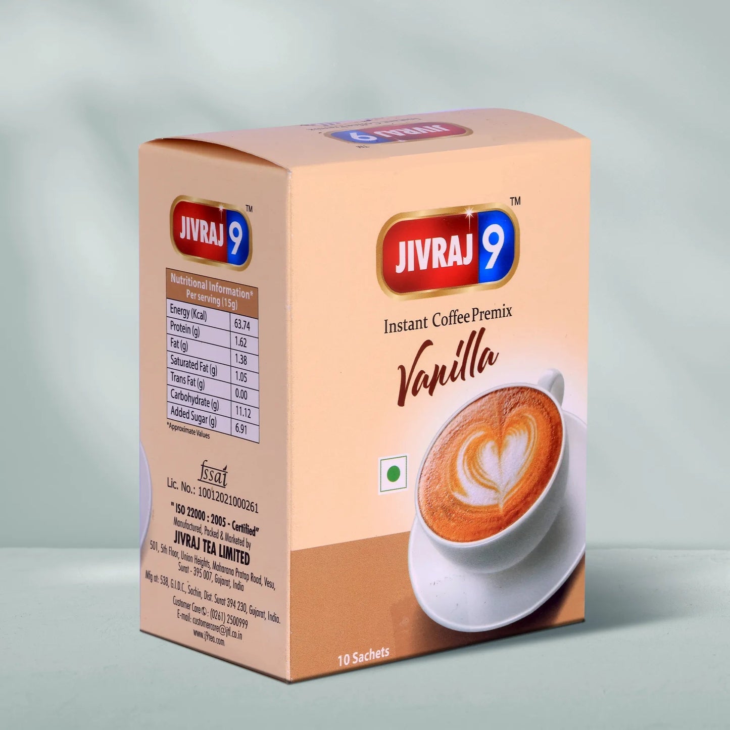 jivraj9 Tea Vanilla Premix Coffee Box