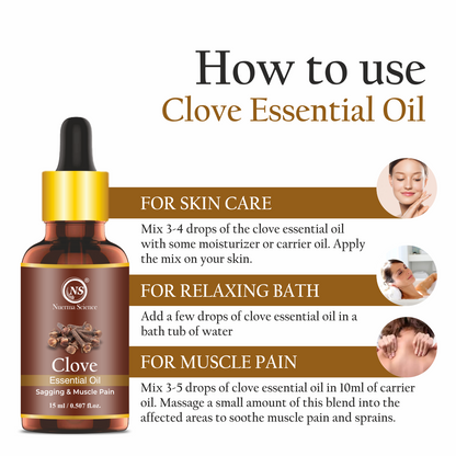 Nuerma Science Clove Essential Oil For Skin, Hair & Teeth