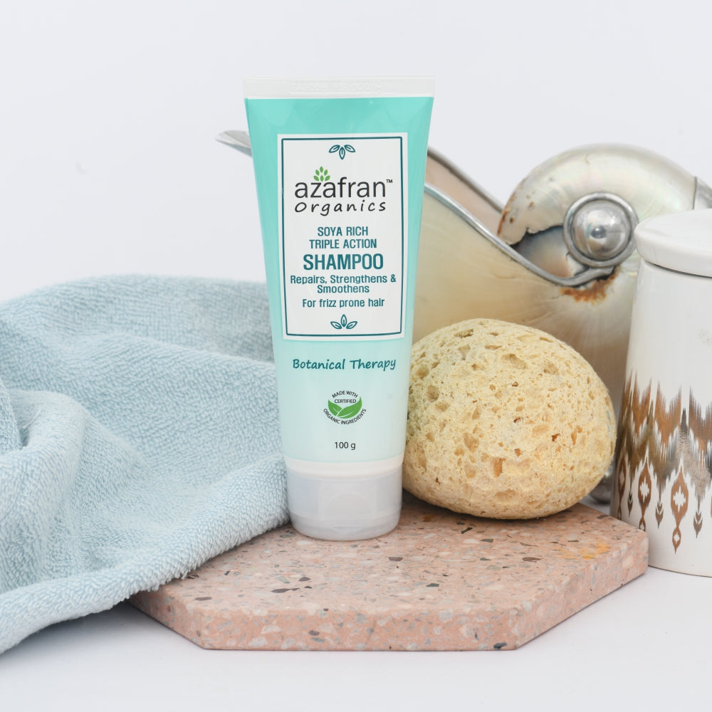Azafran Soya Rich Triple Action Shampoo
