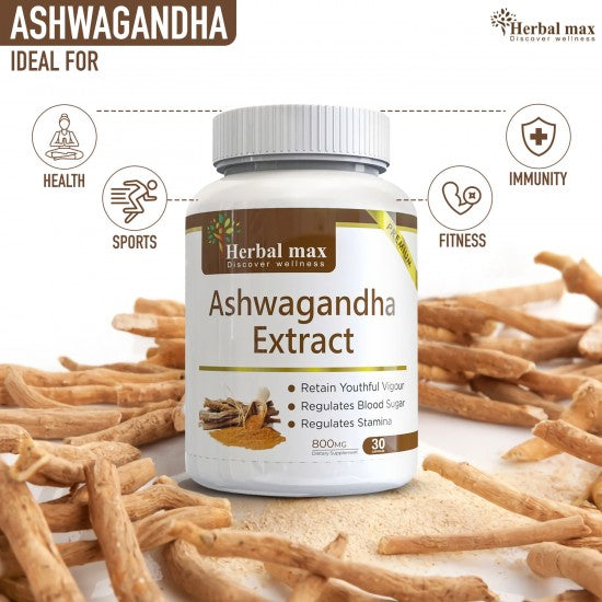 Herbalmax Ashwagandha Extract - 30 Capsules