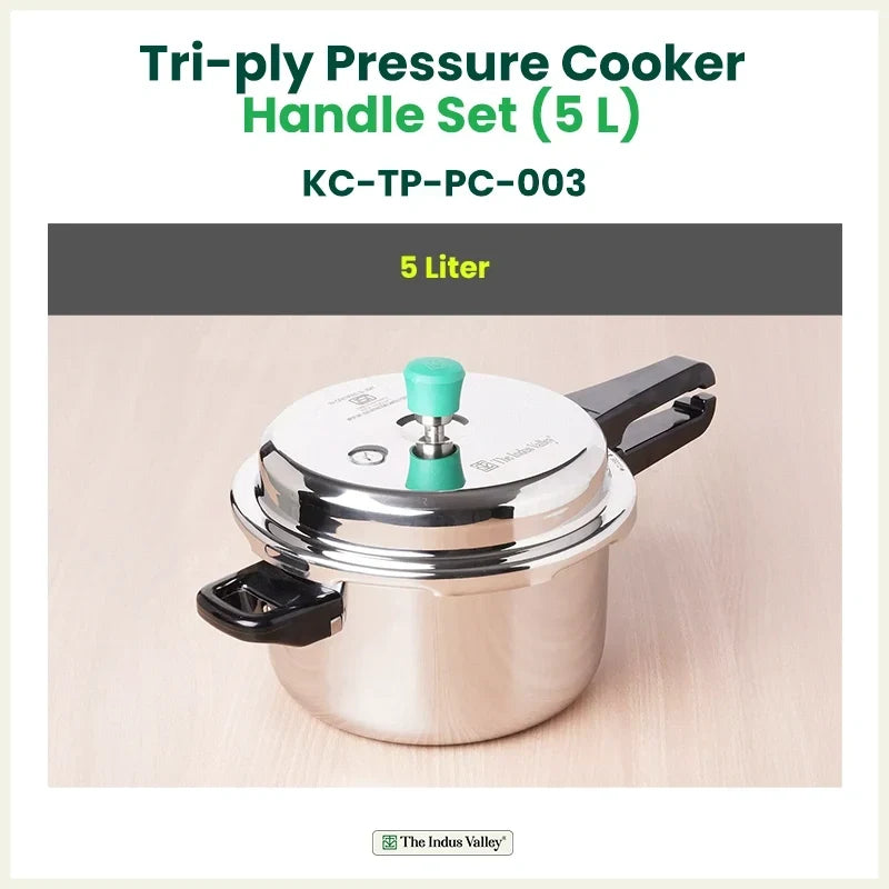 The Indus Valley Triply Pressure Cooker handle 5.0L