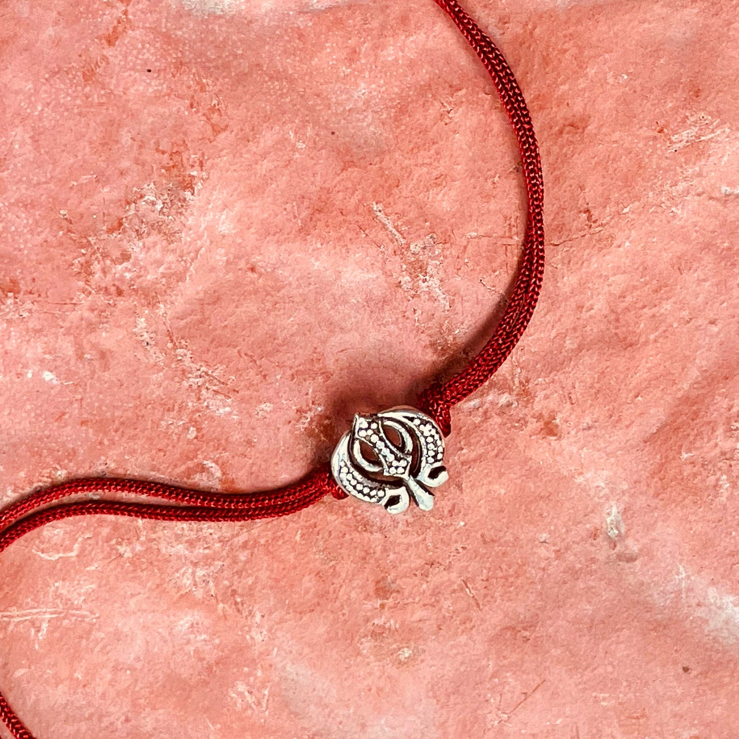 trueBrowns 925 Sterling Silver Khanda Thread Rakhi