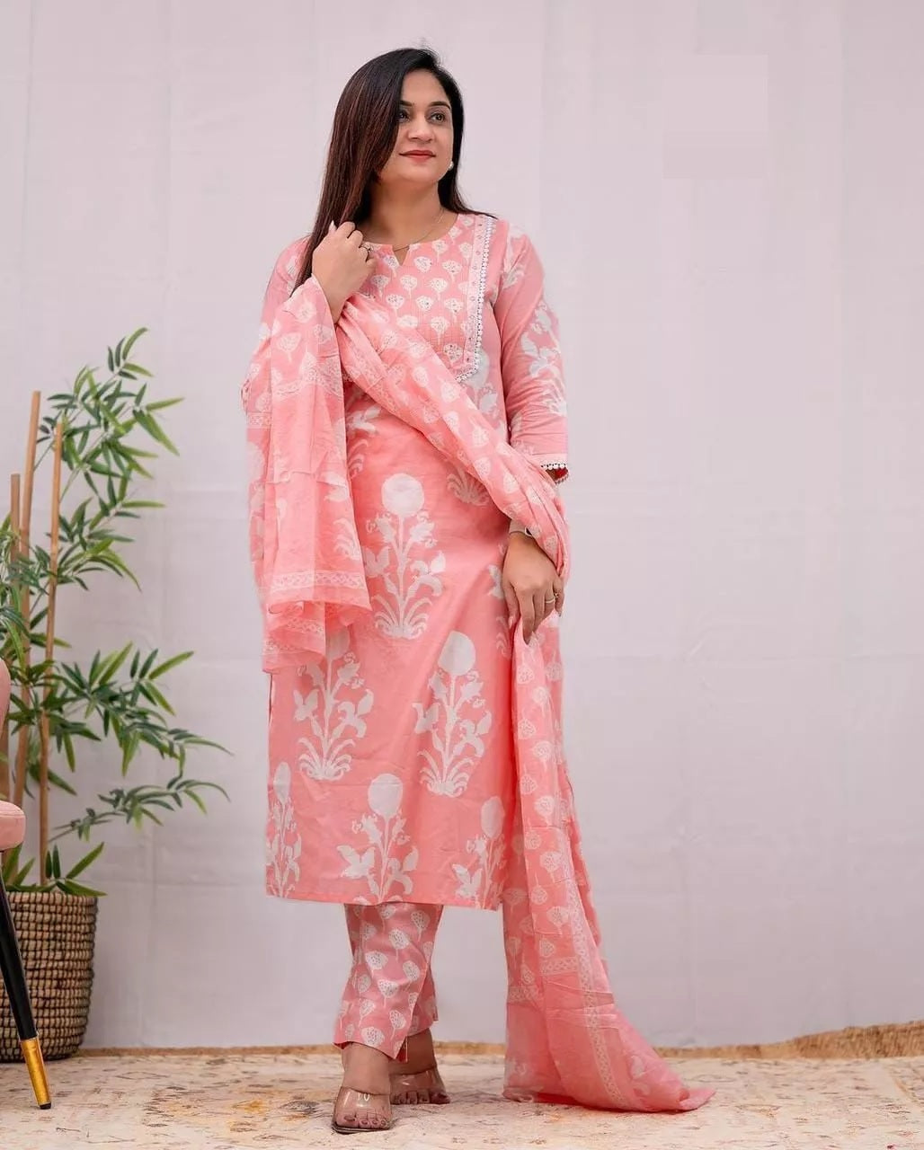 Cotton Fabric Fancy Bollywood Exclusive Kurti Pant & Dupatta