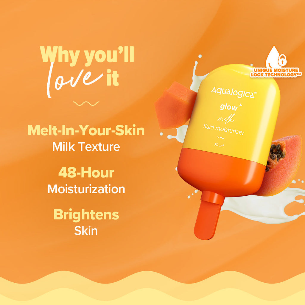 Aqualogica Glow+ Milk Fluid Moisturizer - 70 ml