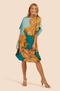 Silk Crepe Short kaftan, Party wear Caftan