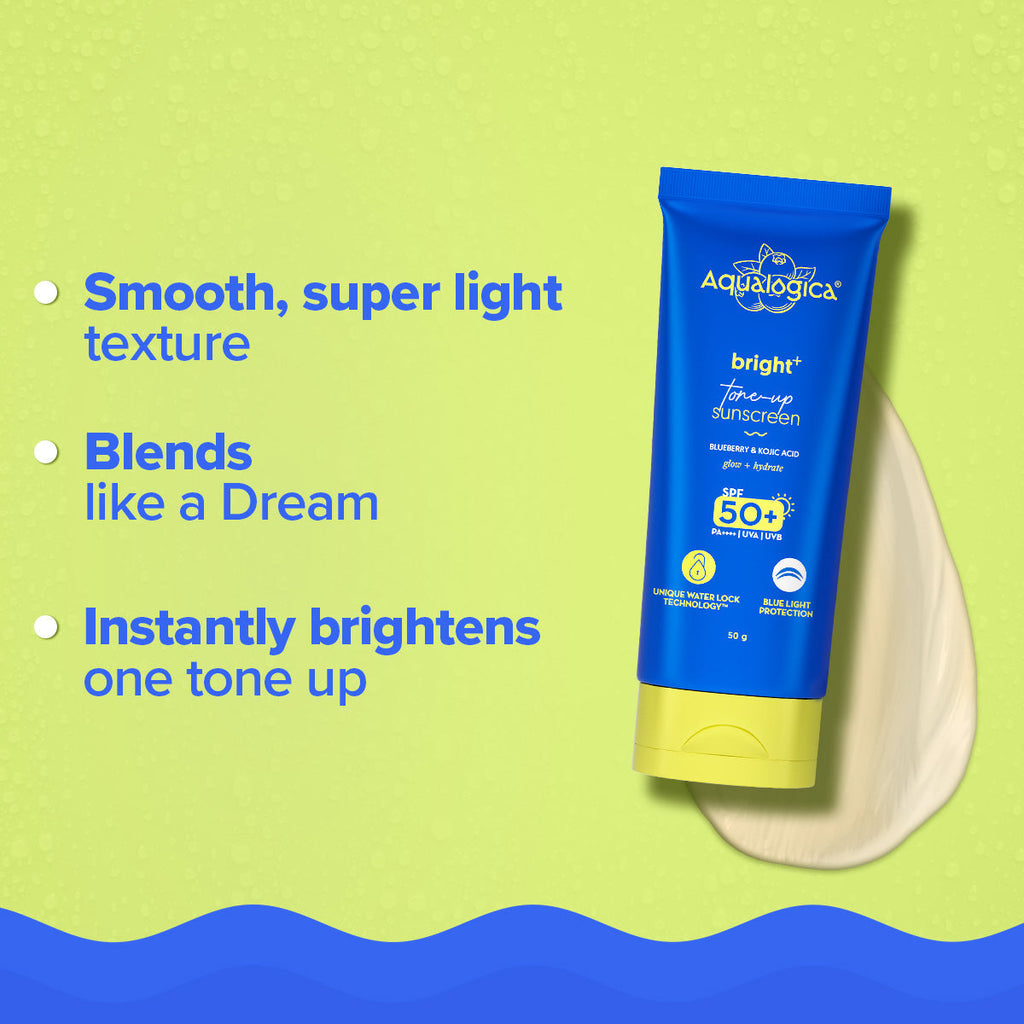 Aqualogica Bright+ Tone Up Sunscreen - 50 gms