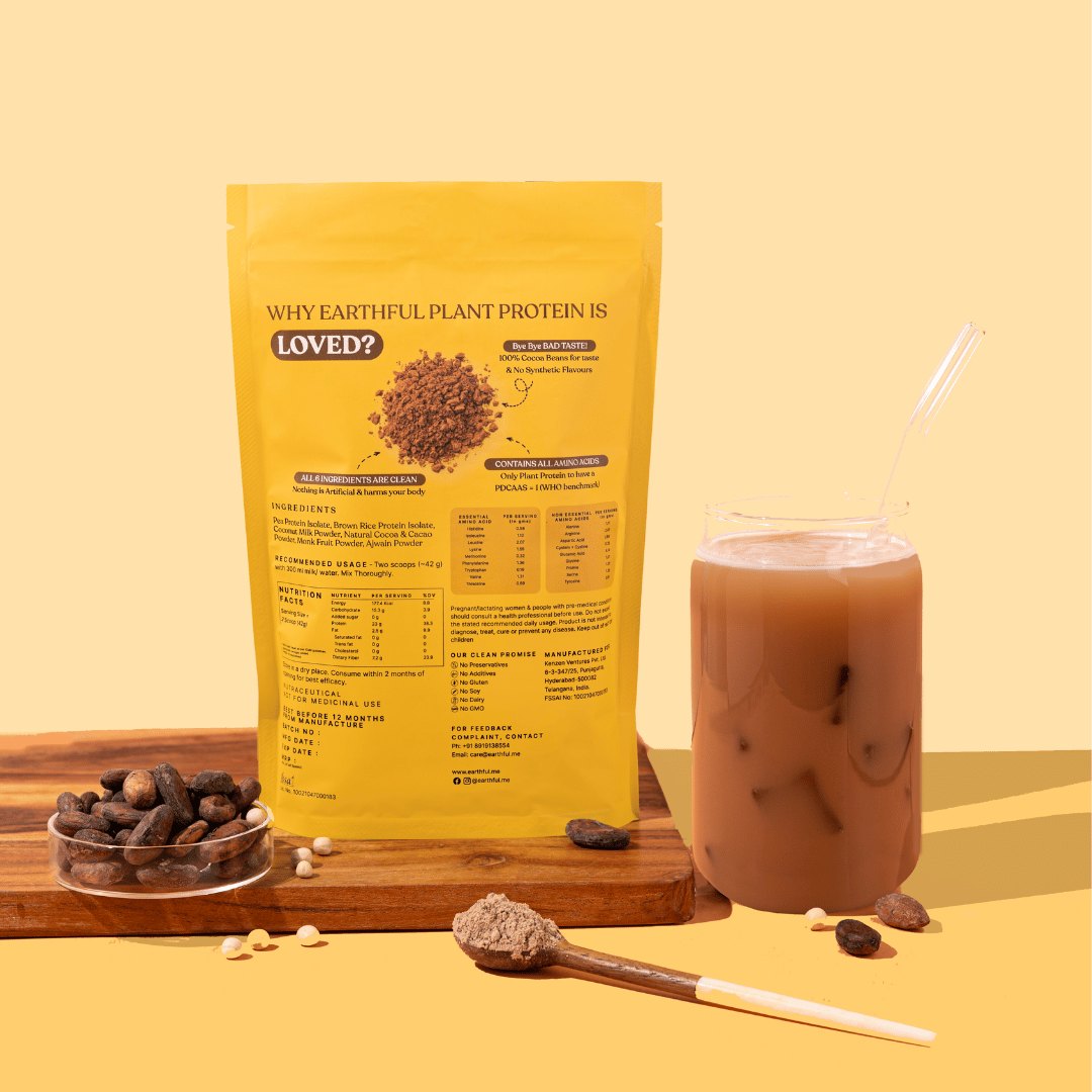 Earthful Honest Plant Protein Indonesian Cocoa - 504 gms